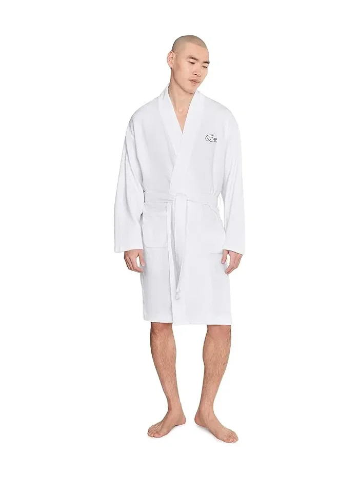 Халат вафельный Lacoste — изображение 2 из 5, белый