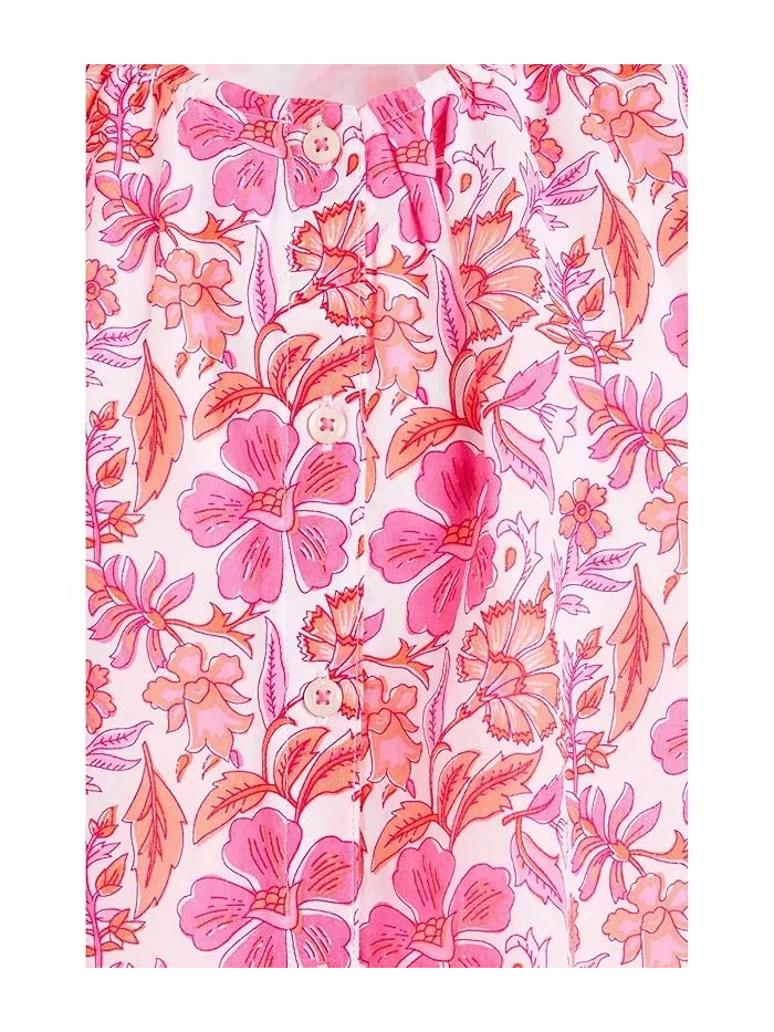 Топ с цветочным принтом Evie Vineyard Vines Kids, Block Print Toucan — изображение 3 из 3, тукан