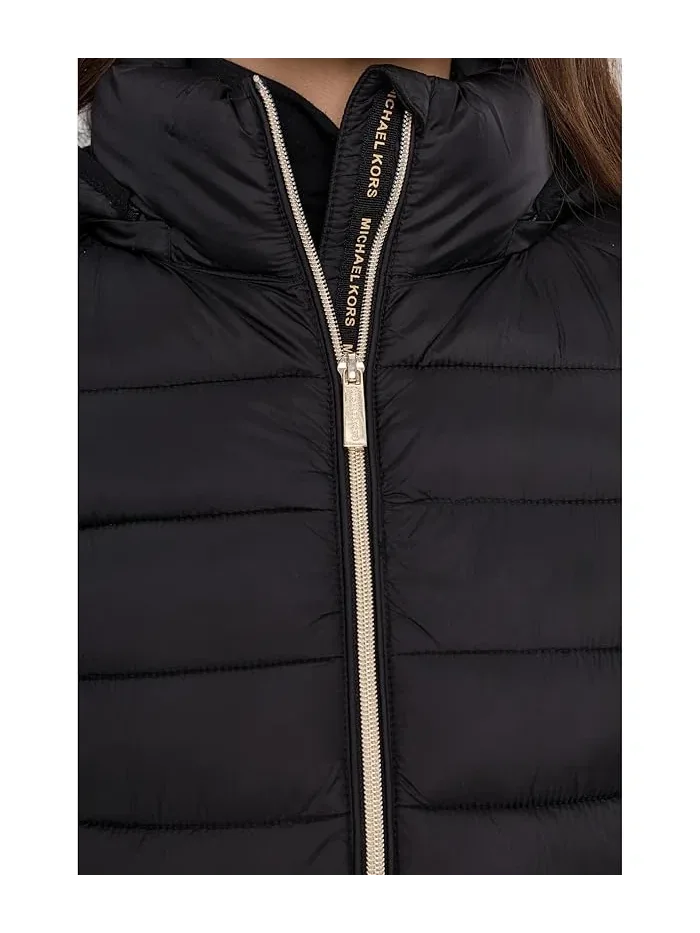 Куртка утепленная Packable M425503AZ MICHAEL Michael Kors — изображение 5 из 5, черный