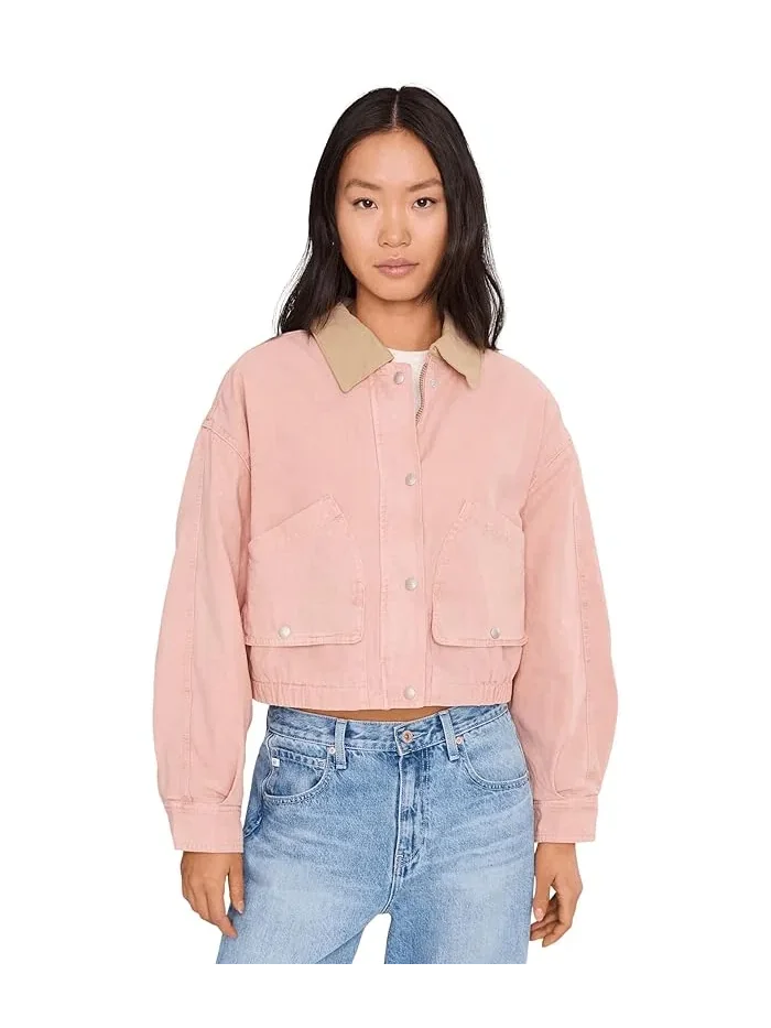 Куртка-бомбер с воротником Lawn Party Barn Jacket Blank NYC — белый