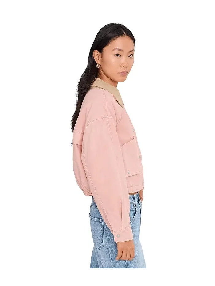 Куртка-бомбер с воротником Lawn Party Barn Jacket Blank NYC — изображение 3 из 5, черный/белый