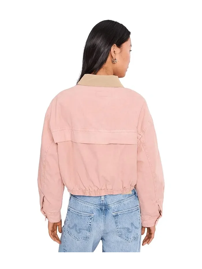 Куртка-бомбер с воротником Lawn Party Barn Jacket Blank NYC — изображение 4 из 5, черный/белый