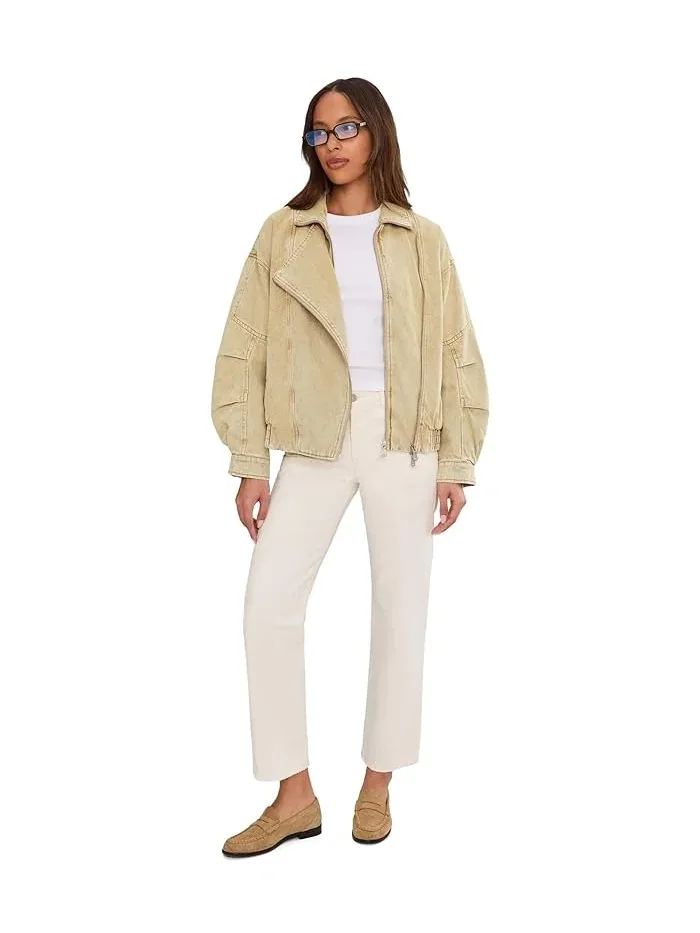 Куртка бомбер оверсайз Oversized Layered Bomber Avec Les Filles — изображение 2 из 5, хаки