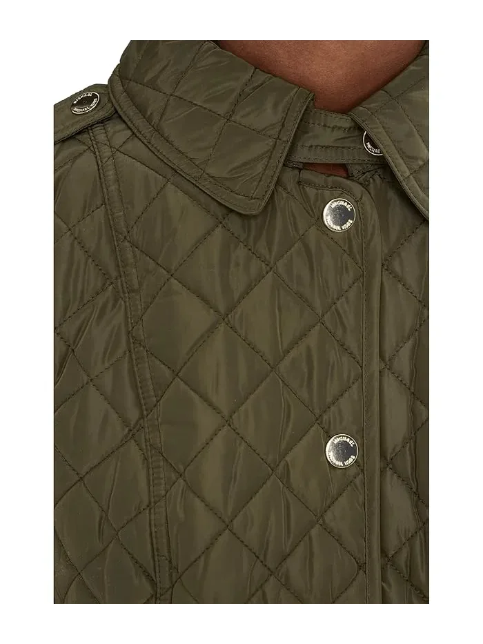 Куртка стеганая M423307AZ MICHAEL Michael Kors — изображение 5 из 5, оливковый