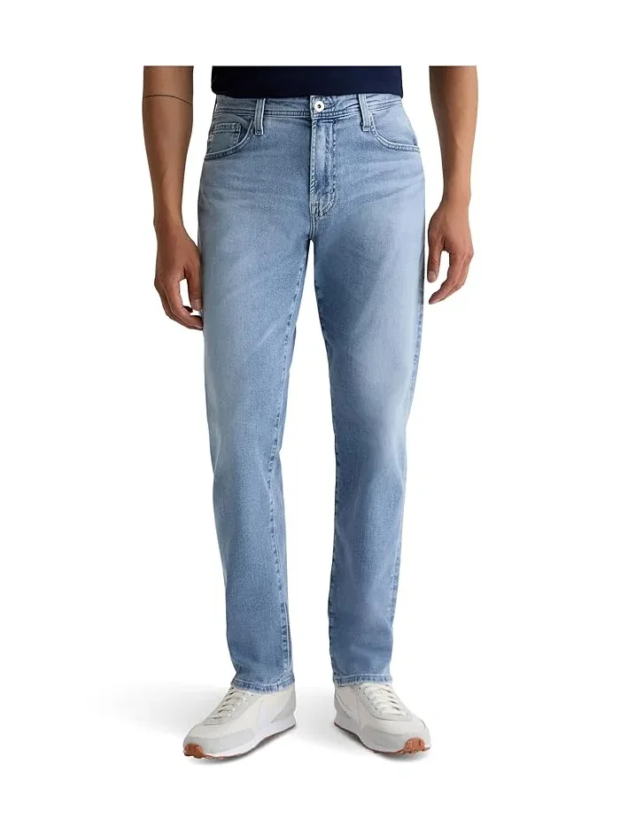 Джинсы прямые slim модель Everett AG Jeans — изображение 1 из 5, зеленый