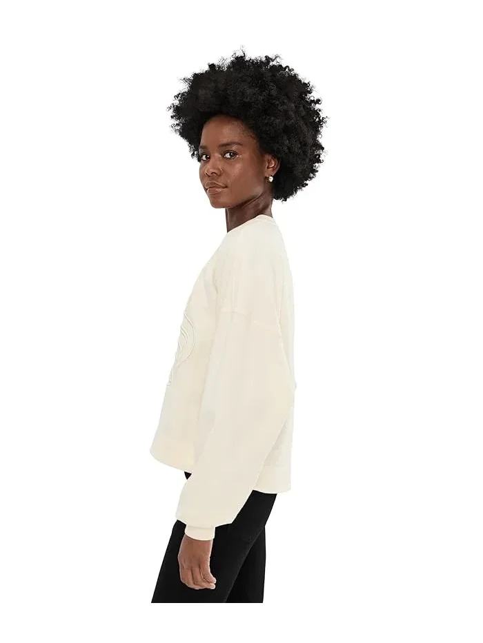 Свитшот с тиснением Lila Embos AllSaints — изображение 3 из 5, белый