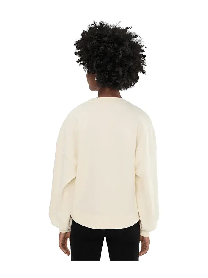 Свитшот с тиснением Lila Embos AllSaints — изображение 4 из 5, белый
