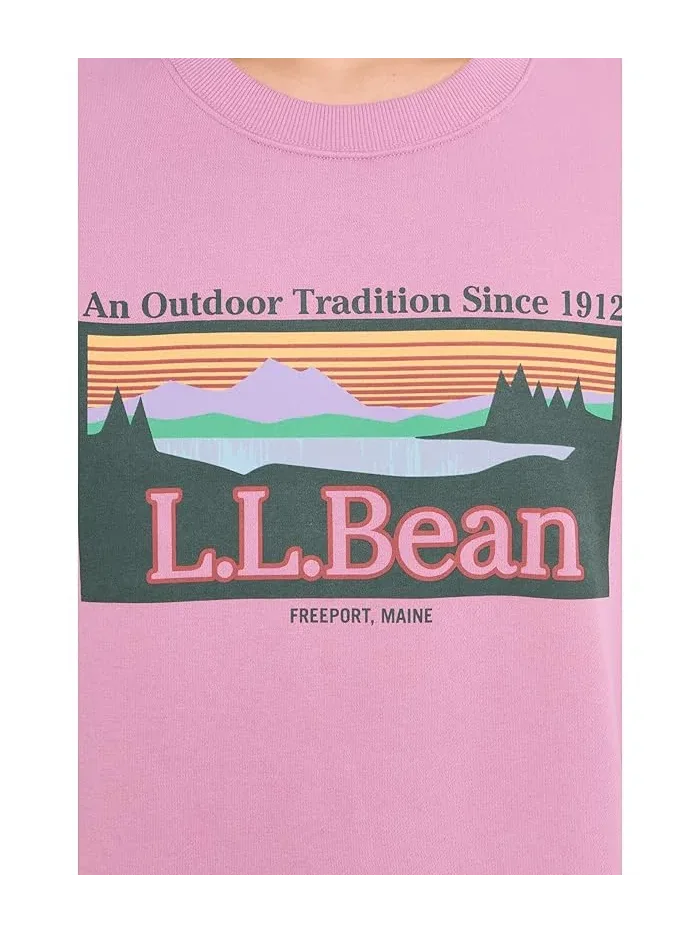 Свитшот с логотипом Essential Logo Crew L.L.Bean, Iced Orchid Outdoor Tradition — изображение 5 из 5, орхидея