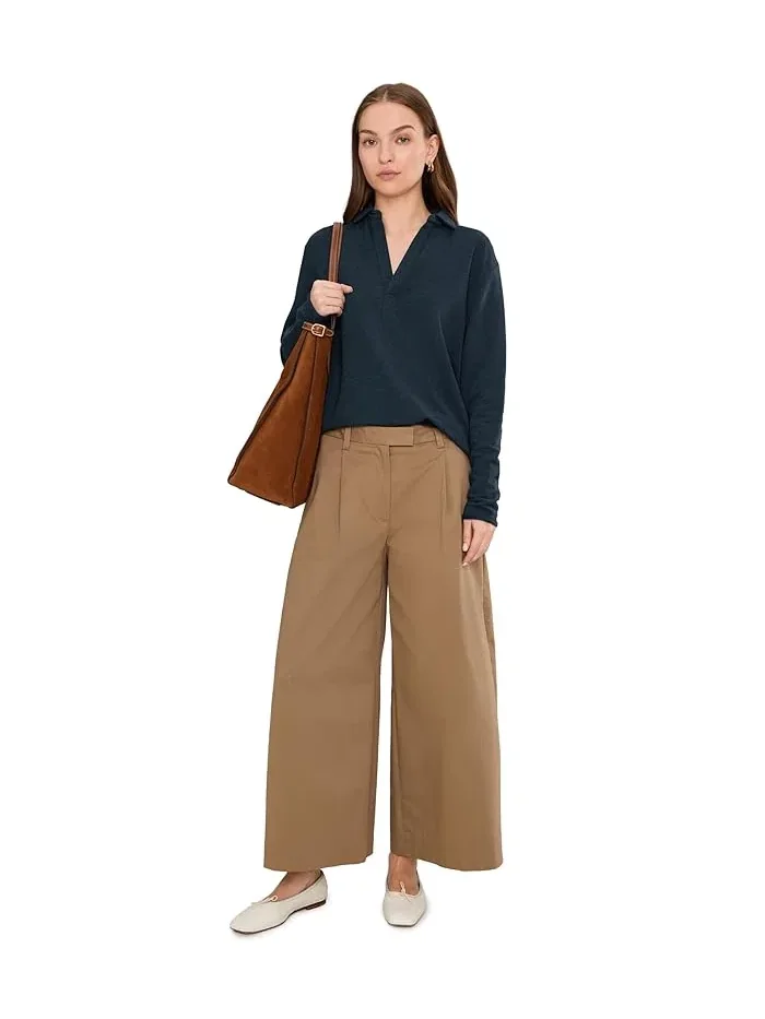 Свитшот поло French Terry Polo Sweatshirt tasc Performance — изображение 2 из 5, классический темно-синий