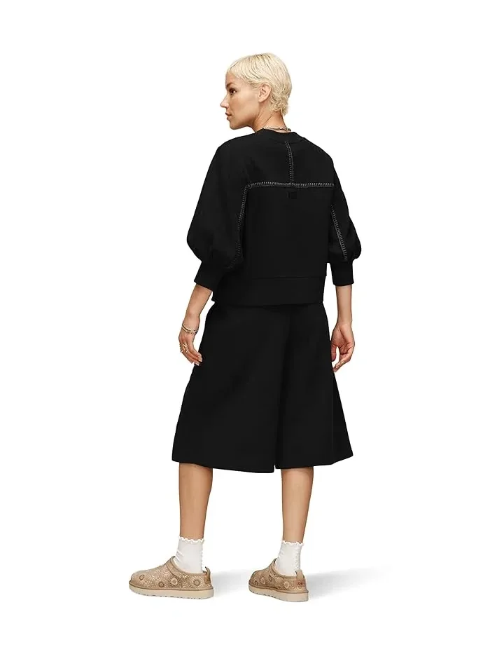 Свитшот с объемным рукавом Classic Puff Sleeve Top UGG — изображение 3 из 3, черный