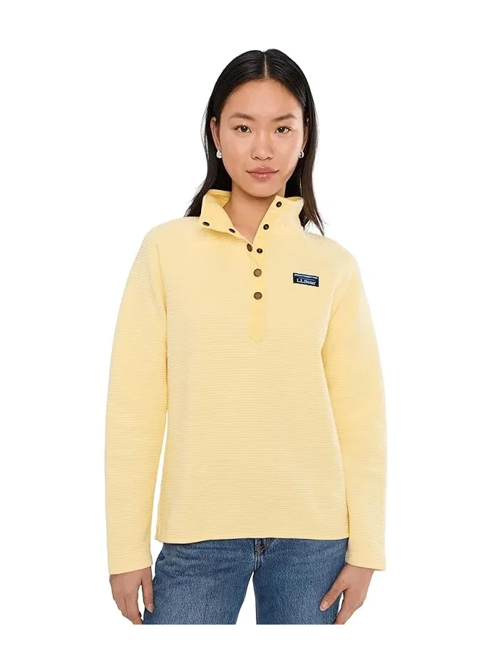 Свитшот с четверть-застежкой Lakewashed Double-Knit 1/4 Snap L.L.Bean