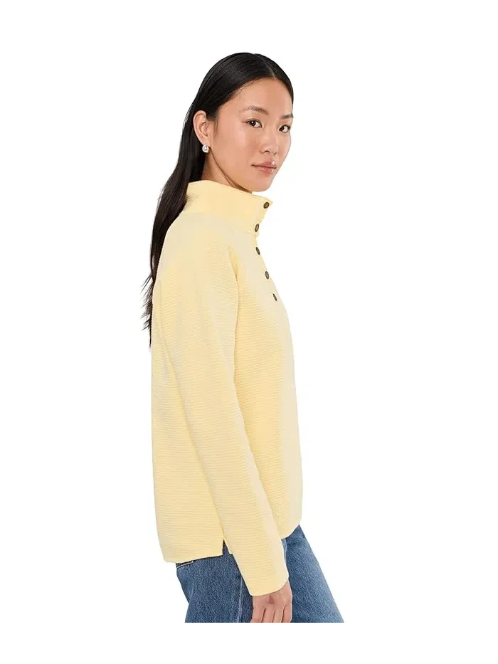 Свитшот с четверть-застежкой Lakewashed Double-Knit 1/4 Snap L.L.Bean — изображение 3 из 5, светлый желтый