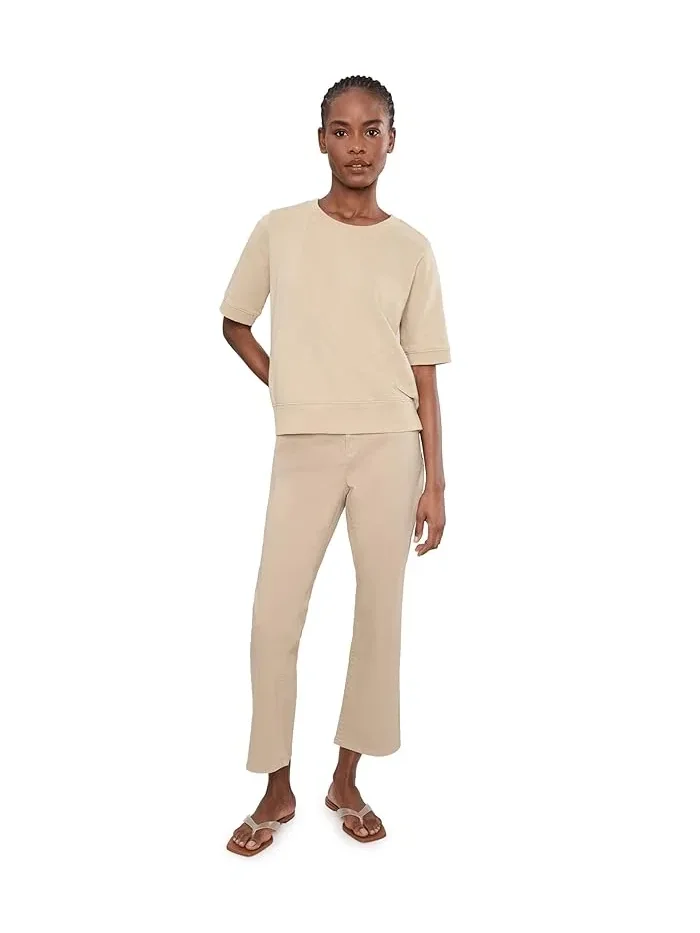 Свитшот с круглым вырезом короткий рукав Garment Dyed Terry Eileen Fisher — изображение 2 из 5, чернильный