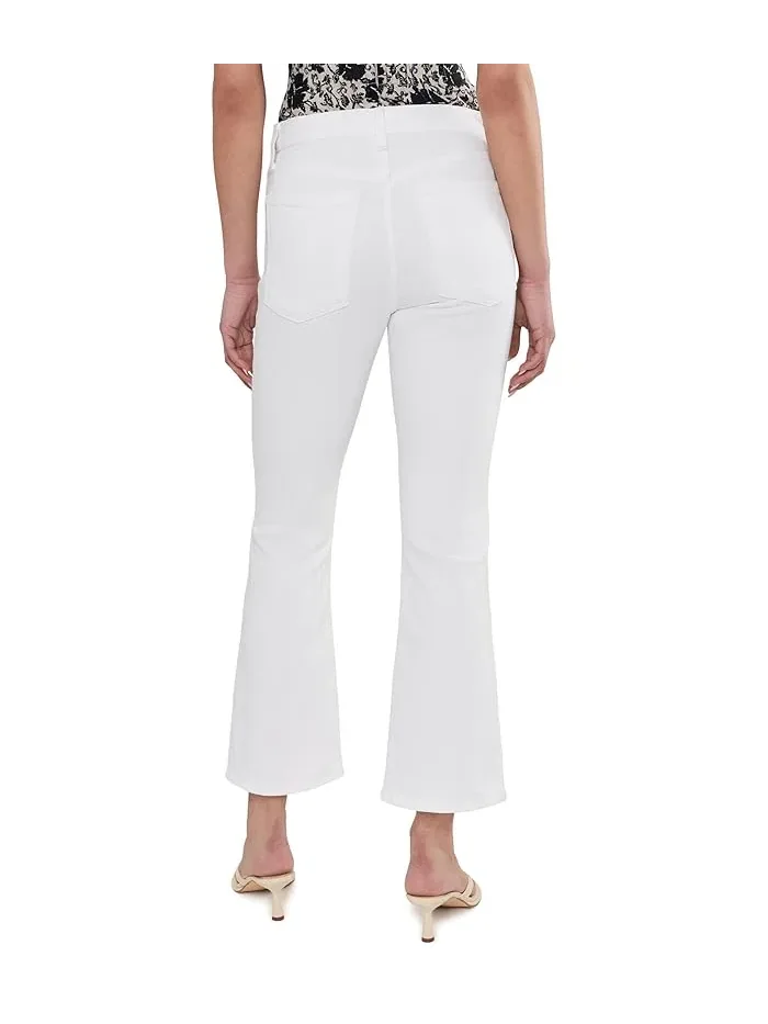 Джинсы клеш укороченные The Stretch Flare Crop Madewell — изображение 4 из 5, белый