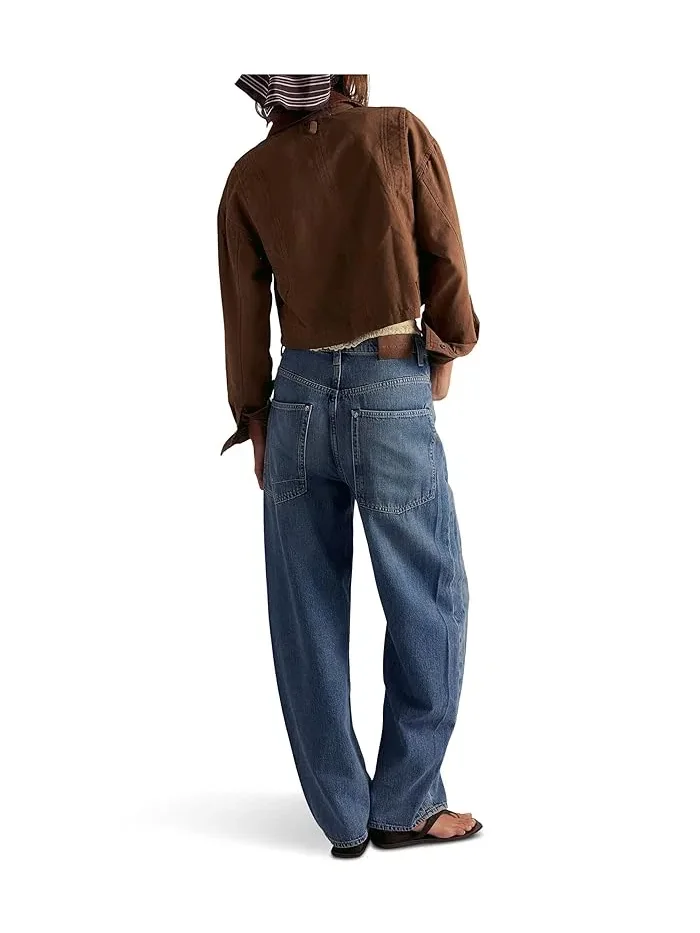 Джинсы baggy We The Free Truro Free People — изображение 3 из 4, синий