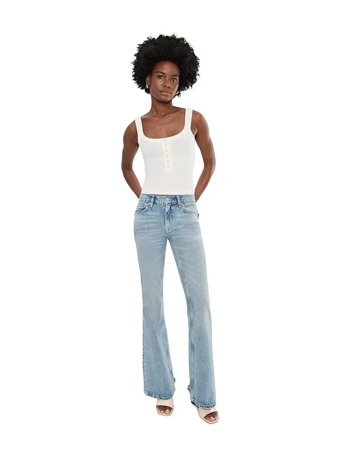 Джинсы клеш свободные We The Free West Coast Relaxed Flare Free People — изображение 2 из 5, белый