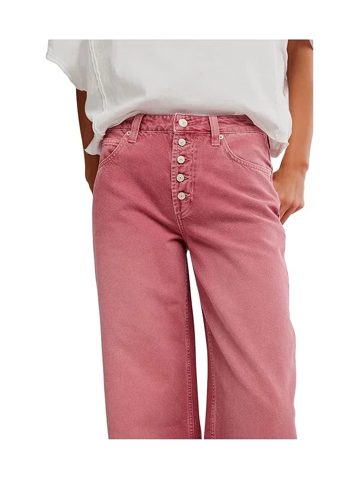 Джинсы boyfriend Nia Free People — изображение 5 из 5, серый