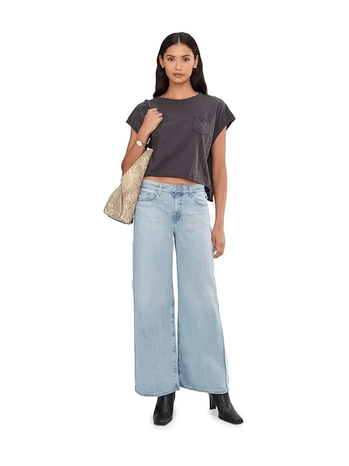 Джинсы Saige Mid-Rise Wide Leg AG Jeans — изображение 2 из 5, заслоненный