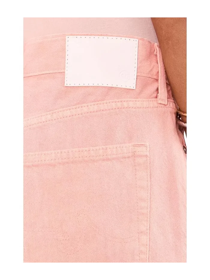 Джинсы прямого кроя Billie Relaxed Straight AG Jeans — изображение 5 из 5, розовый