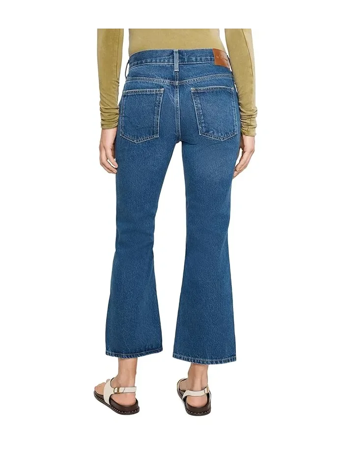 Джинсы кроп расклешенные Elowen Free People — изображение 4 из 5, слоновая кость