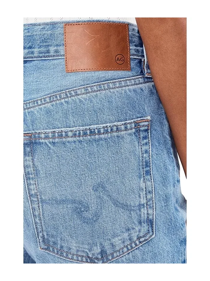 Джинсы прямые узкие Sydney Mid-Rise Stovepipe AG Jeans — изображение 5 из 5, бежевый