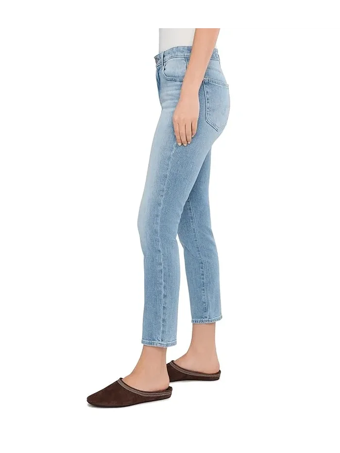 Джинсы Mari Mid-Rise Slim Straight Crop AG Jeans, Cruiser — изображение 3 из 5, коричневый