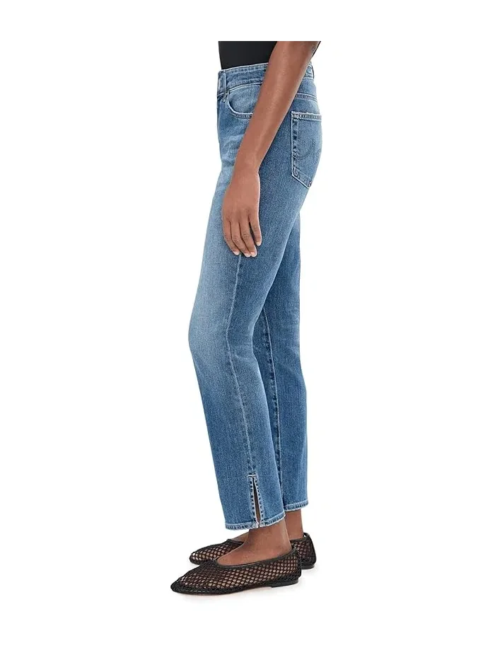 Джинсы Mari Mid-Rise Slim Straight Crop AG Jeans, 15 Years Prague — изображение 3 из 5, мульти