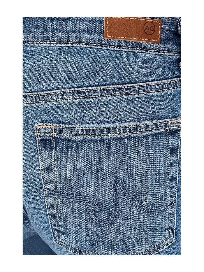 Джинсы Mari Mid-Rise Slim Straight Crop AG Jeans, 15 Years Prague — изображение 5 из 5, мульти
