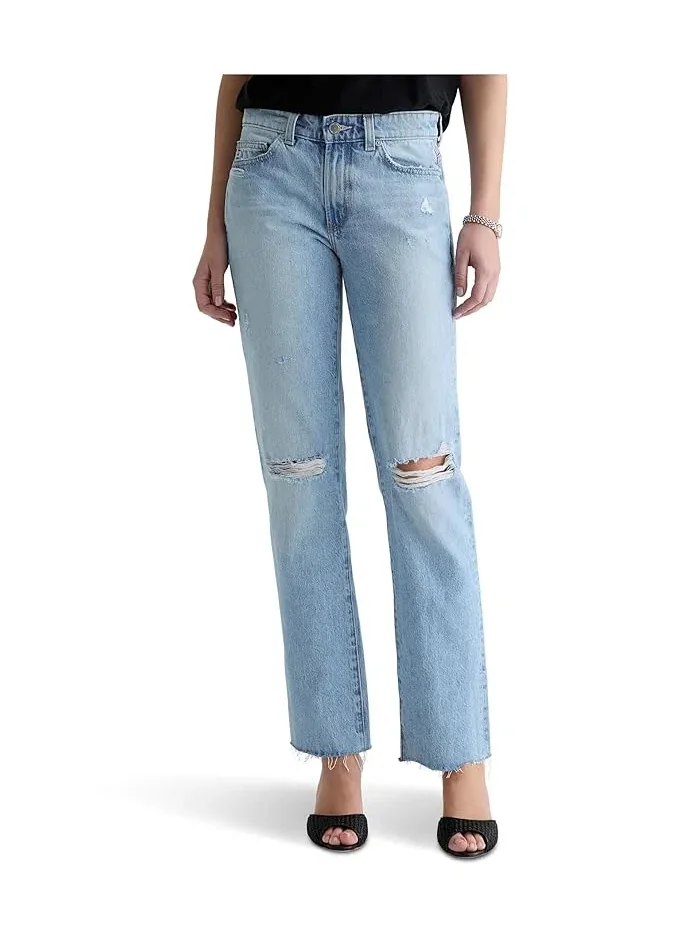 Джинсы прямые низкой посадки Sandra AG Jeans, Soft Focus Destructed