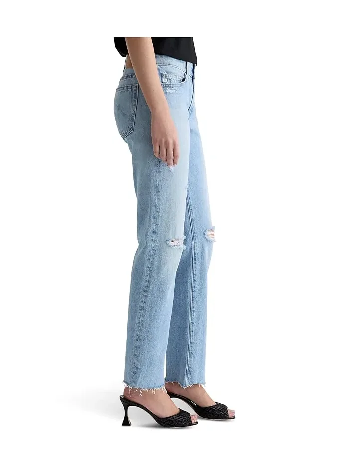 Джинсы прямые низкой посадки Sandra AG Jeans, Soft Focus Destructed — изображение 3 из 5, потертый эффект