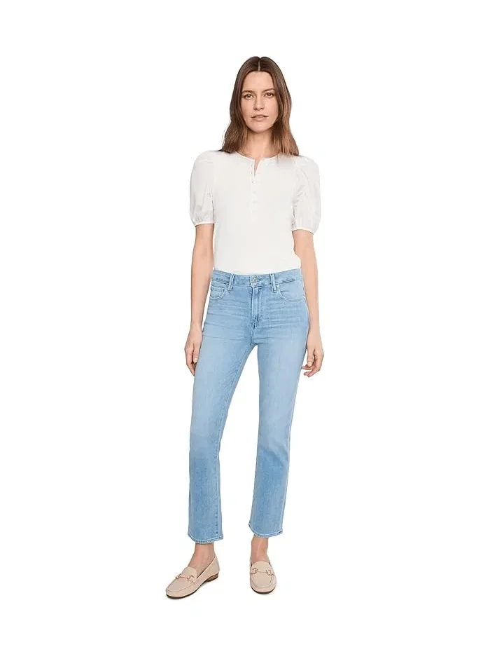 Джинсы прямые Cindy Seamed Beltloops Paige — изображение 2 из 5, голубой