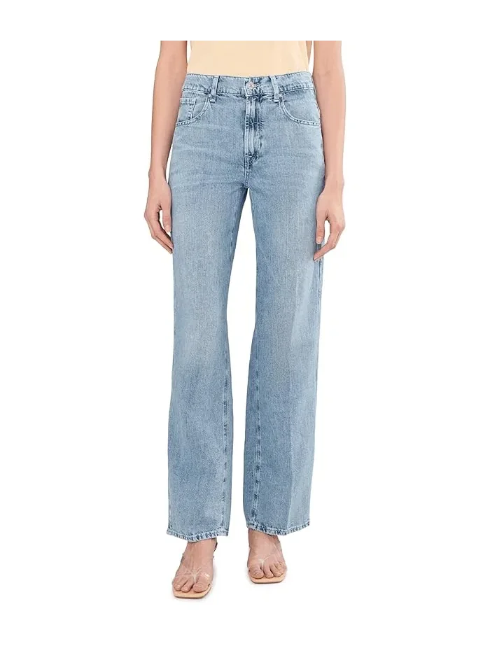 Джинсы прямые Stovepipe Straight 7 For All Mankind — изображение 1 из 5, ирис