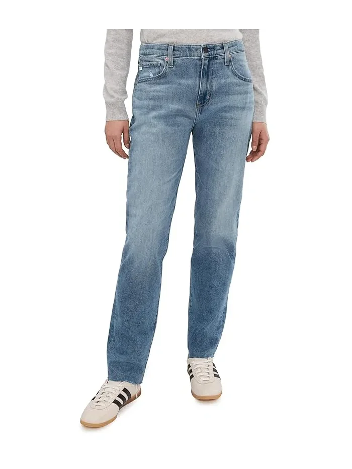 Джинсы расслабленного кроя The Boyfriend Mid-Rise Relaxed Fit AG Jeans