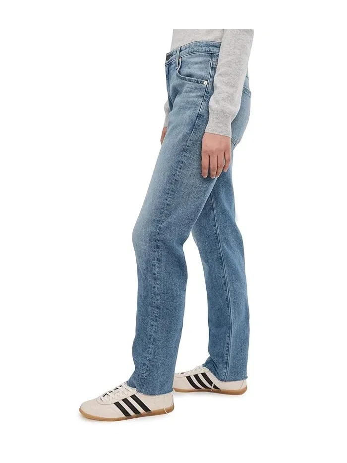 Джинсы расслабленного кроя The Boyfriend Mid-Rise Relaxed Fit AG Jeans — изображение 3 из 5, коричневый
