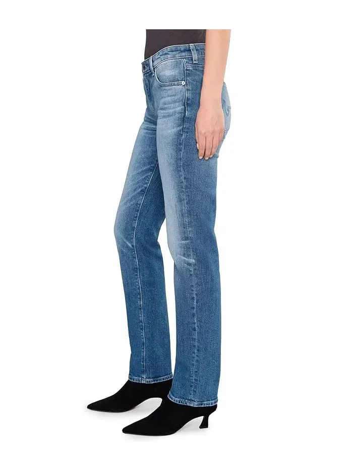 Джинсы Sandra Low Rise Slim Straight AG Jeans, 15 Years Regal — изображение 3 из 5, королевский синий