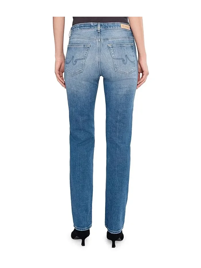 Джинсы Sandra Low Rise Slim Straight AG Jeans, 15 Years Regal — изображение 4 из 5, королевский синий
