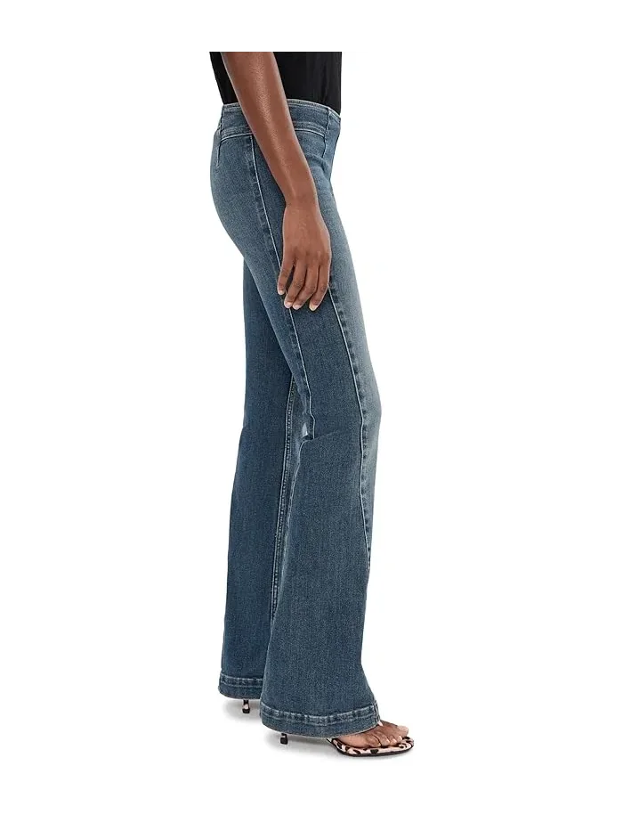 Джинсы клеш широкие Alamo Free People, Stonehenge — изображение 3 из 5, бежевый