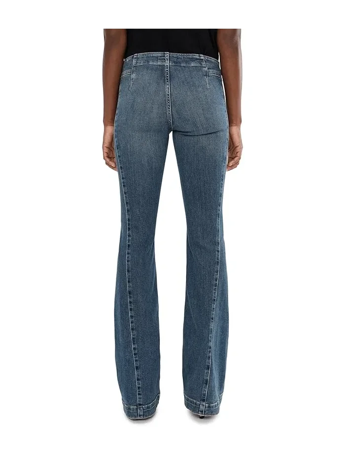 Джинсы клеш широкие Alamo Free People, Stonehenge — изображение 4 из 5, бежевый
