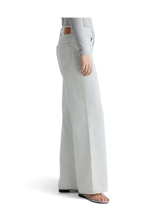 Джинсы Wide Leg модель Saige AG Jeans, Kings River — изображение 3 из 5, кремовый