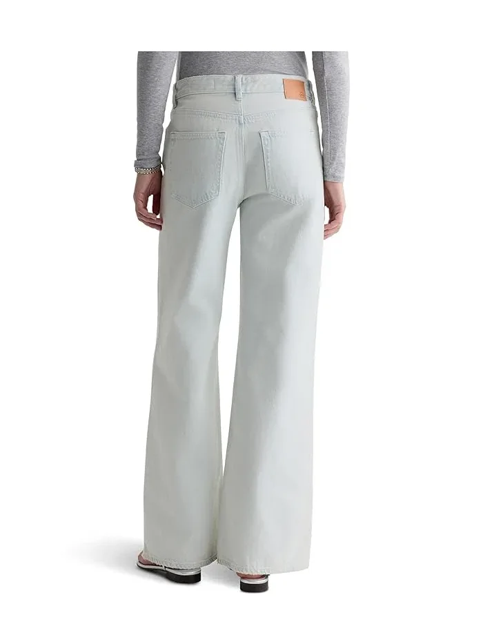 Джинсы Wide Leg модель Saige AG Jeans, Kings River — изображение 4 из 5, кремовый