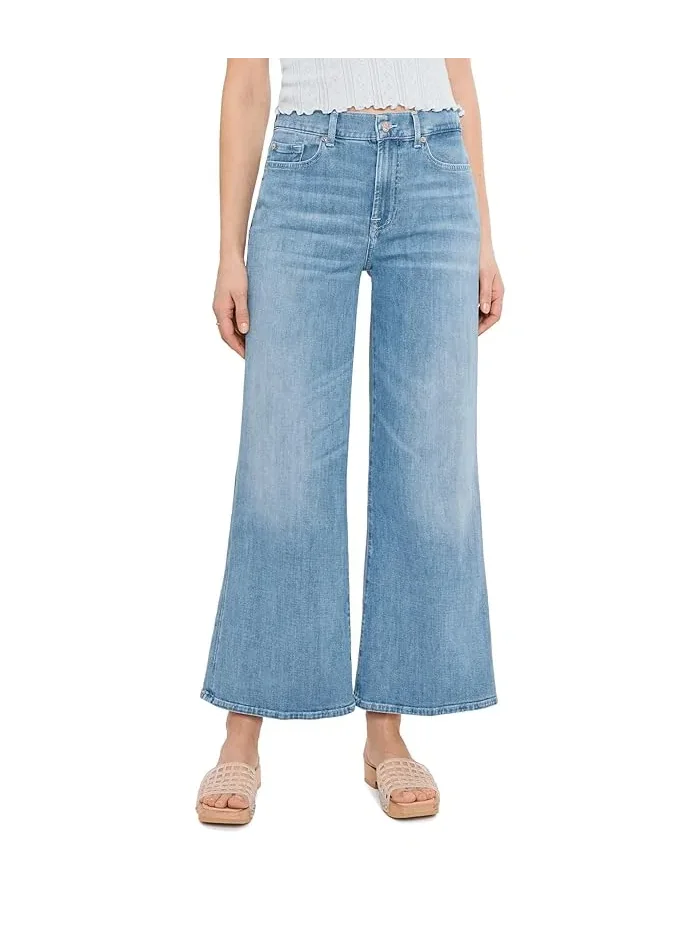 Джинсы Lotta Ankle 7 For All Mankind, Glisten — серебристый