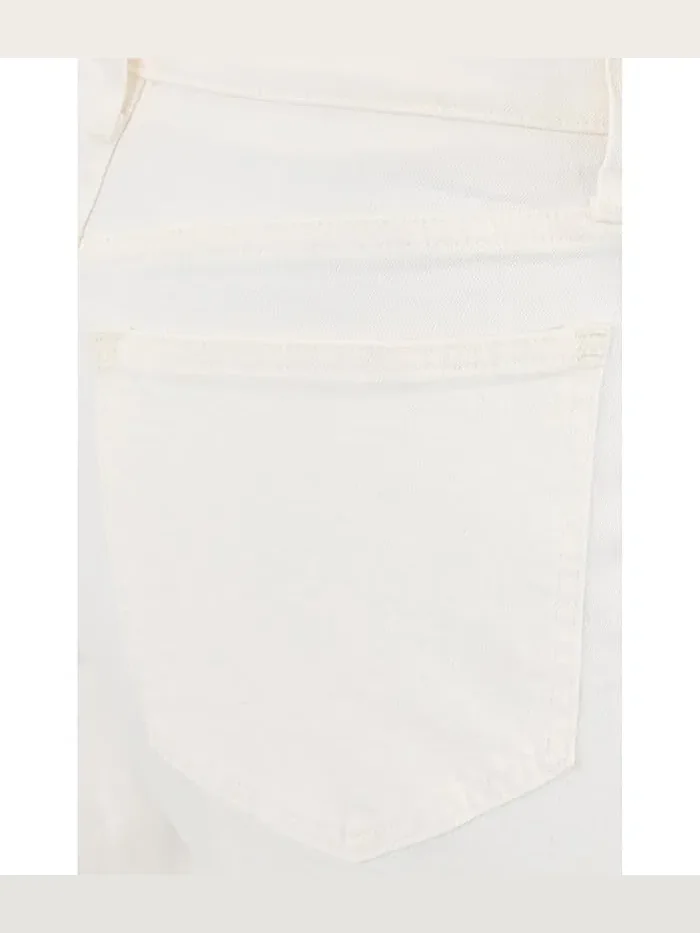 Джинсы прямые высокая посадка The Short Dean Easy Straight Jean Madewell — изображение 5 из 5, белый