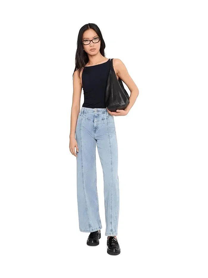 Джинсы Libre Wide Leg Free People, Palermo — изображение 2 из 5, тауп