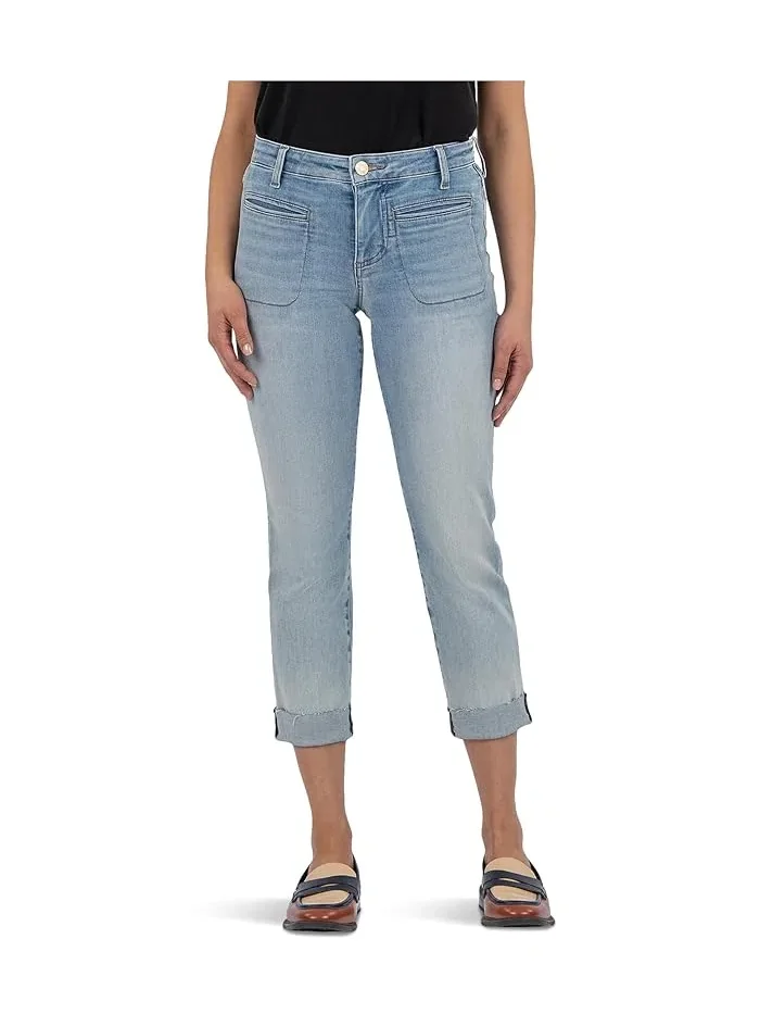 Джинсы прямого кроя Amy Crop KUT from the Kloth, Valor