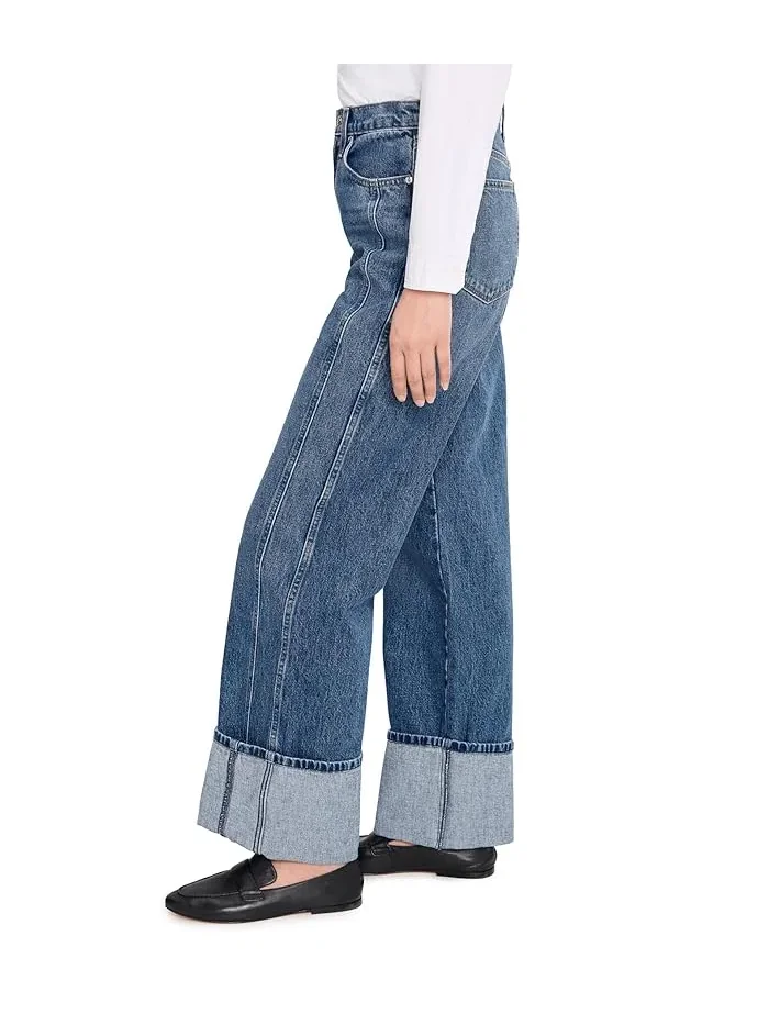 Джинсы с манжетами The Harlowe Cuffed Joe's Jeans, Classic — изображение 3 из 5, бежевый