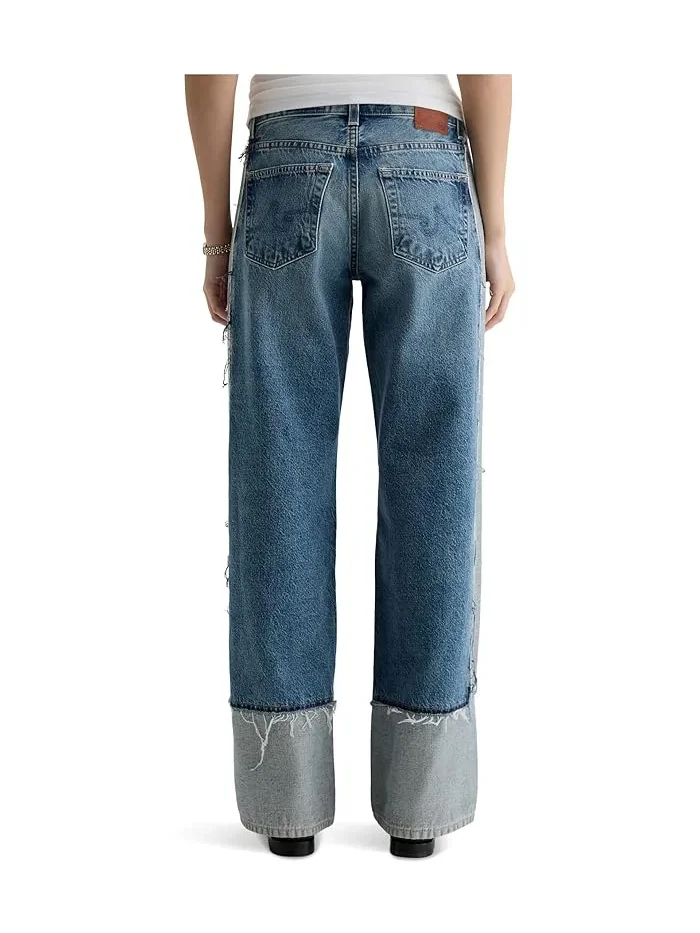 Джинсы свободные Adria Low Rise Baggy Wide Leg AG Jeans, 13 Years Otherworldly — изображение 4 из 5, странственный