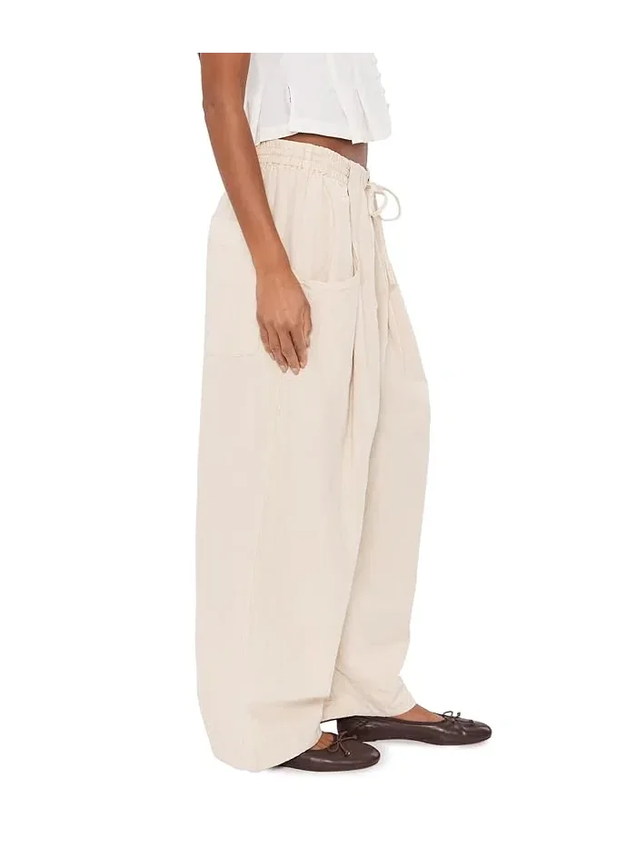 Брюки свободные Chambers Laid Back Pull-On Free People — изображение 3 из 5, песочный