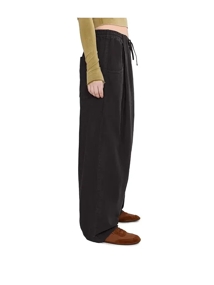Джинсы свободные Chambers Laid Back Pull-On Free People — изображение 3 из 5, черный