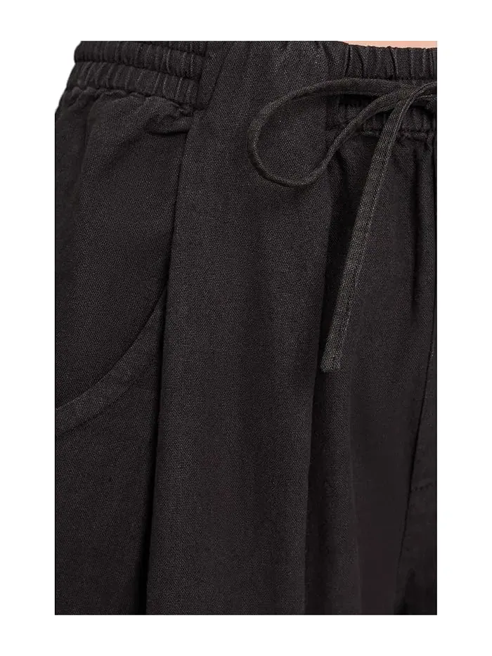 Джинсы свободные Chambers Laid Back Pull-On Free People — изображение 5 из 5, черный