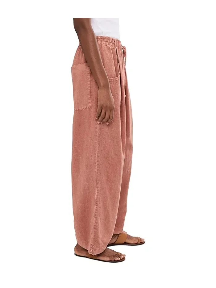 Джинсы расслабленные Chambers Laid Back Pull-On Free People — изображение 3 из 5, каньон заката